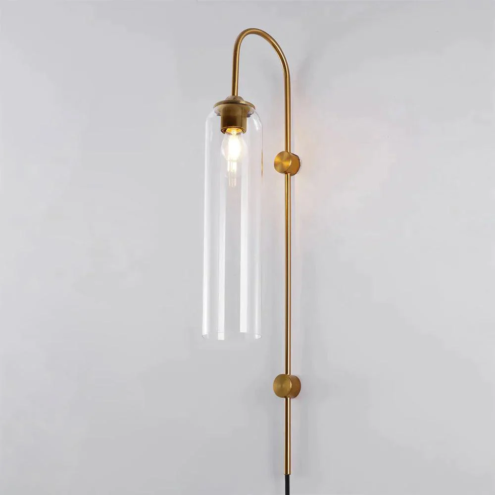 Настенный светильник Modern Glass Plug-In - черный, голубой