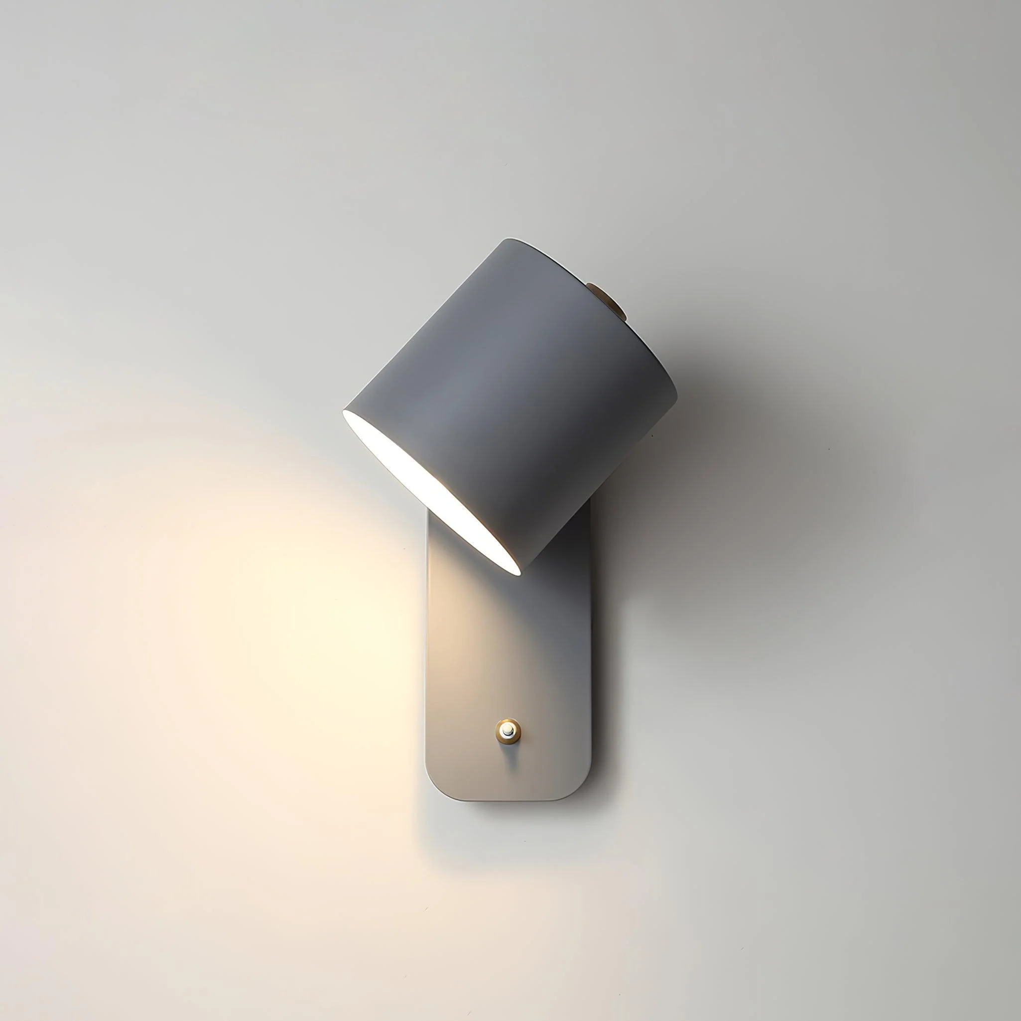 Настенный светильник Rotatable Cylinder Plug-in - ∅13см x 30см, белый