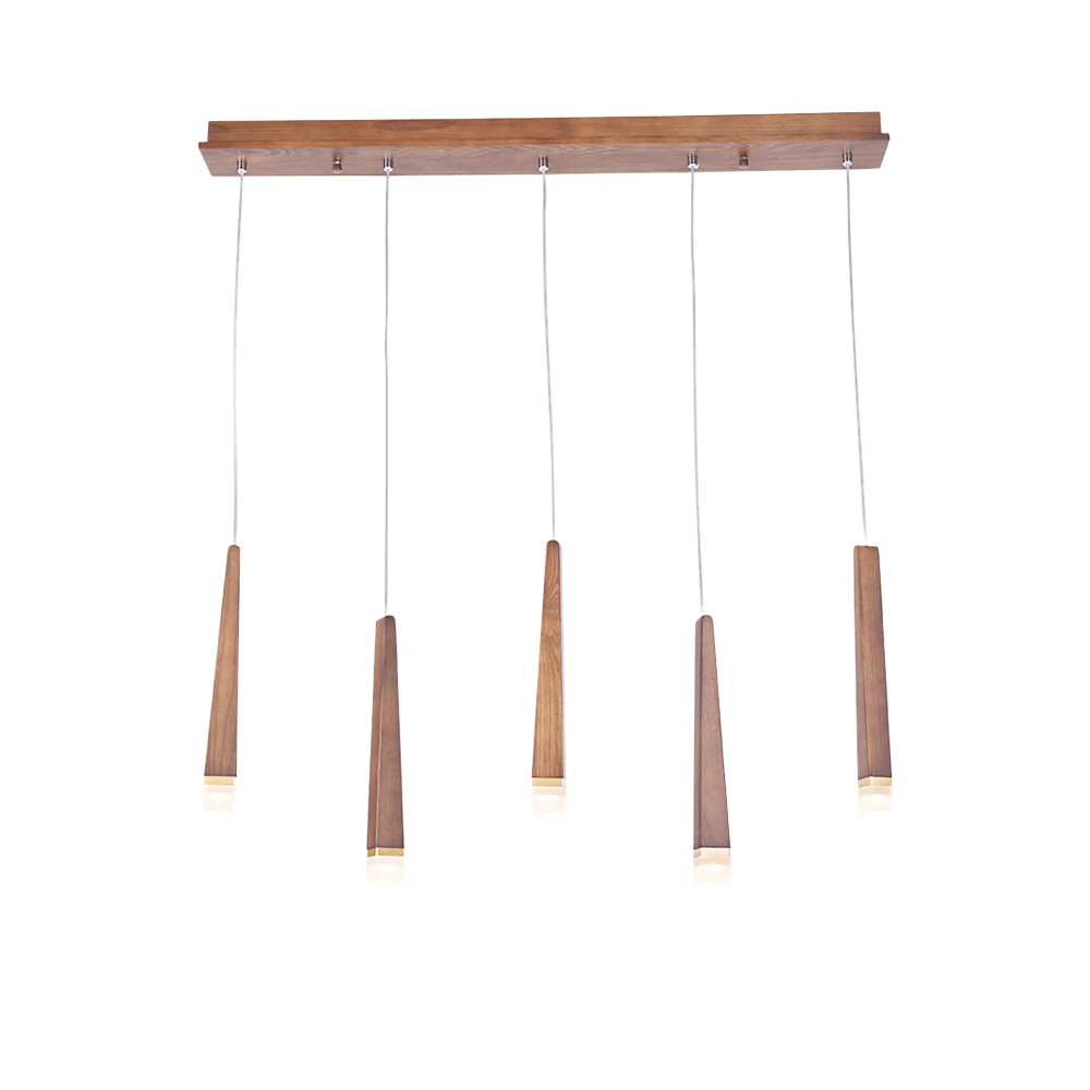 Люстра Firewood Stick - 1 плафон ∅4см x 95см, дерево, теплый свет