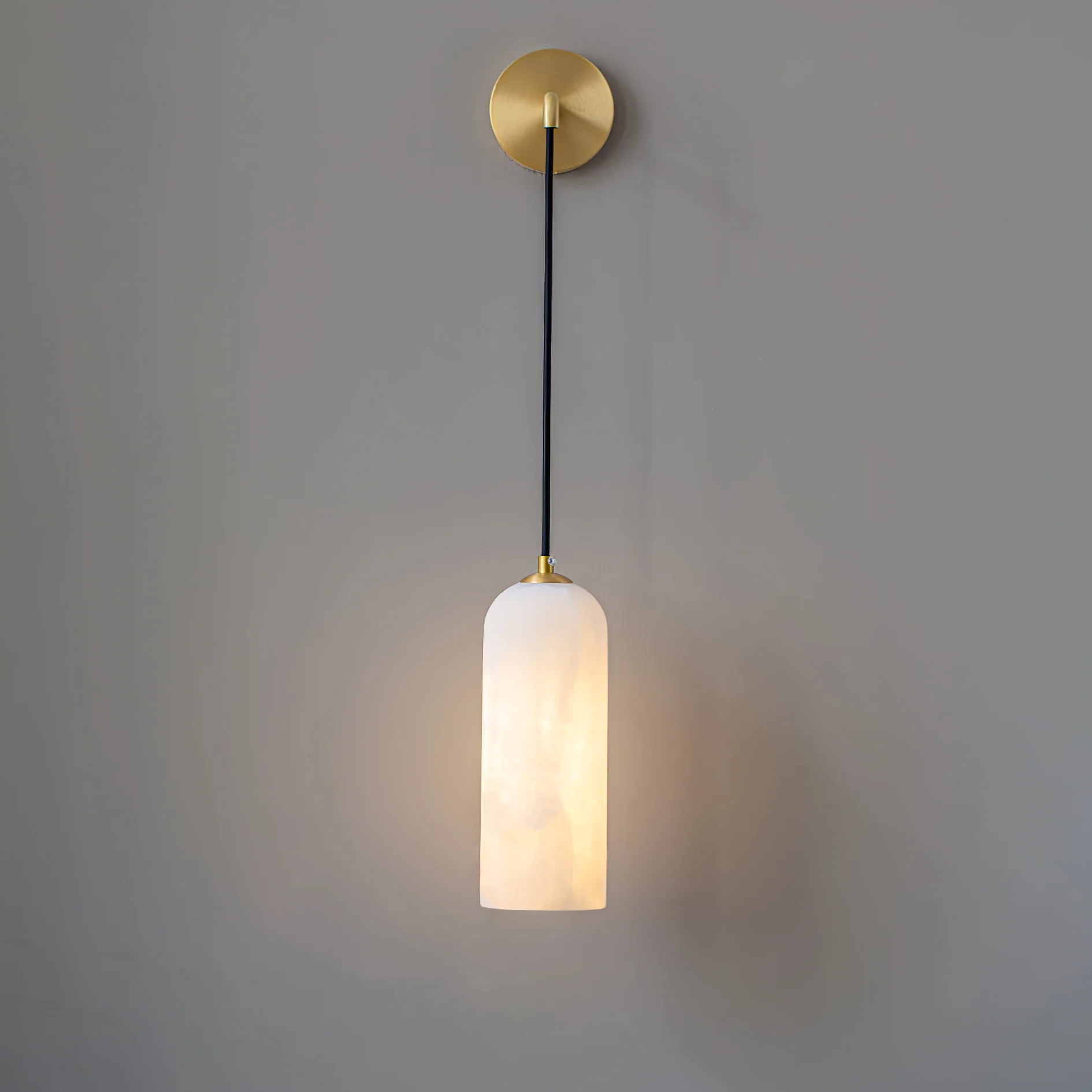 Monty Wall Lamp - ∅ 3.9″ x H 10.2″ / Black & White / Set of 2