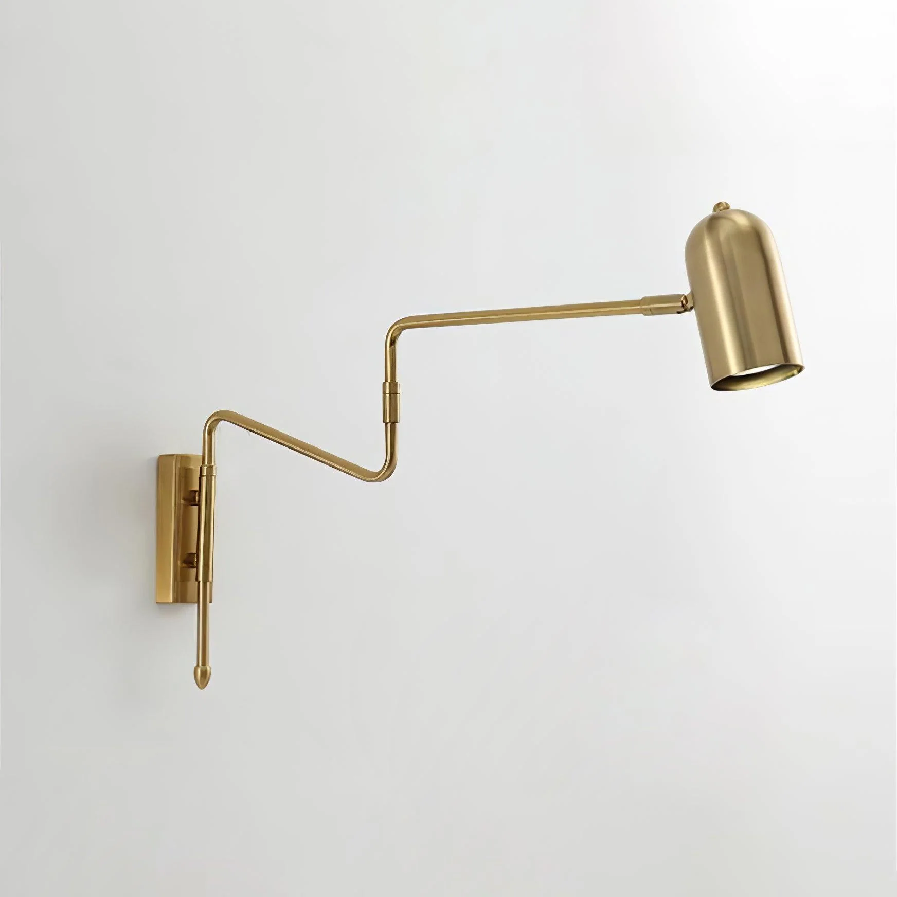 Настенный светильник Adjustable Arm Plug In - модель A, 42см x 41см, золотой
