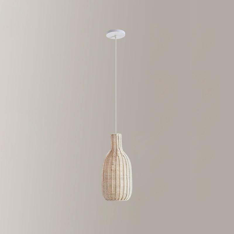 Подвесной светильник Vintage Rattan - ∅48см x 20см, коричневый