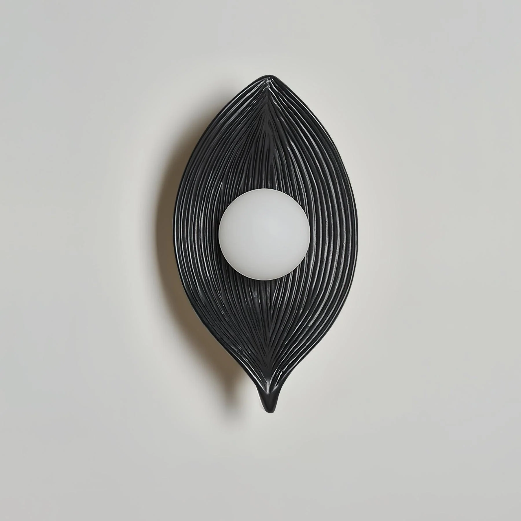 Leaf Canoe Wall Sconce - ∅ 6.3″ x H 11.8″ Set of 2 / White