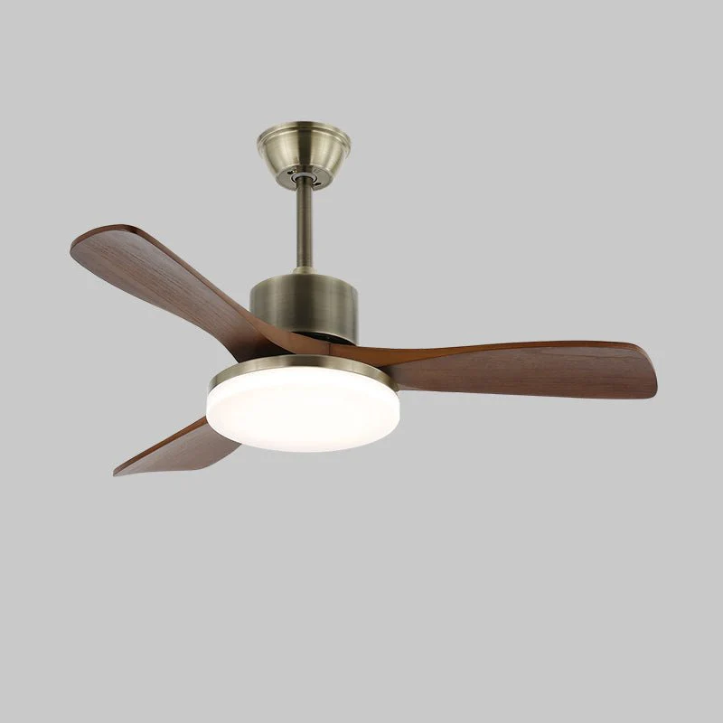 Потолочный светильник Zephyr Wooden  -  модель D ∅107см x 30см, никель, орех, 3000-6500К