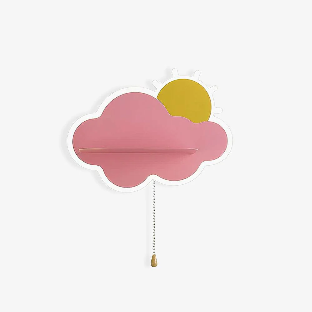 Child Cloud Wall Lamp - ∅ 10.4″ x H 5.9″ Set of 2 / Blue / Warm Light