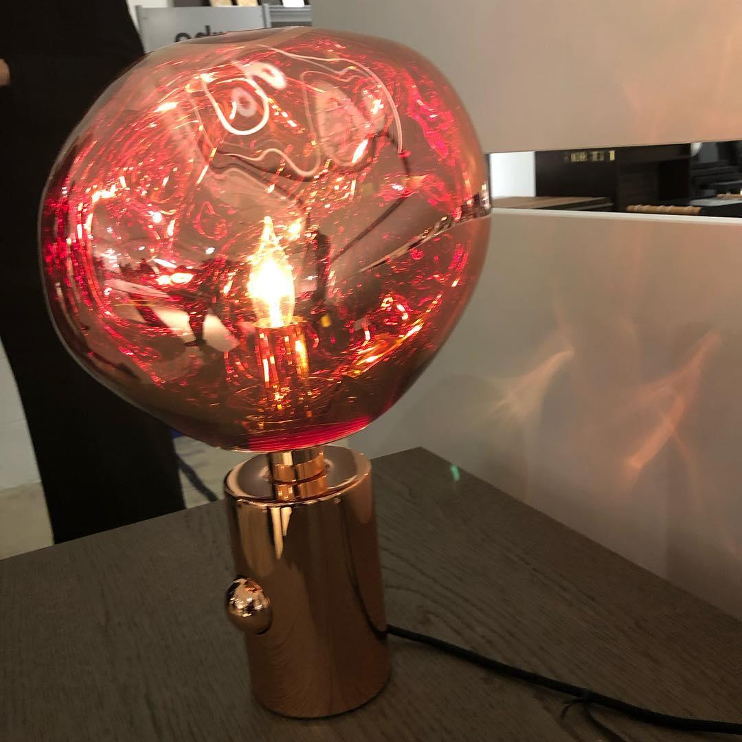 Настольный светильник Lava - ∅28см x 43см, золотой
