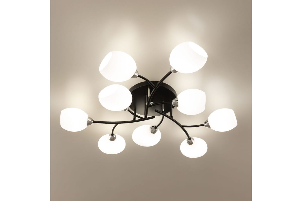 Люстра потолочная Citilux Флорида Черная CL148195