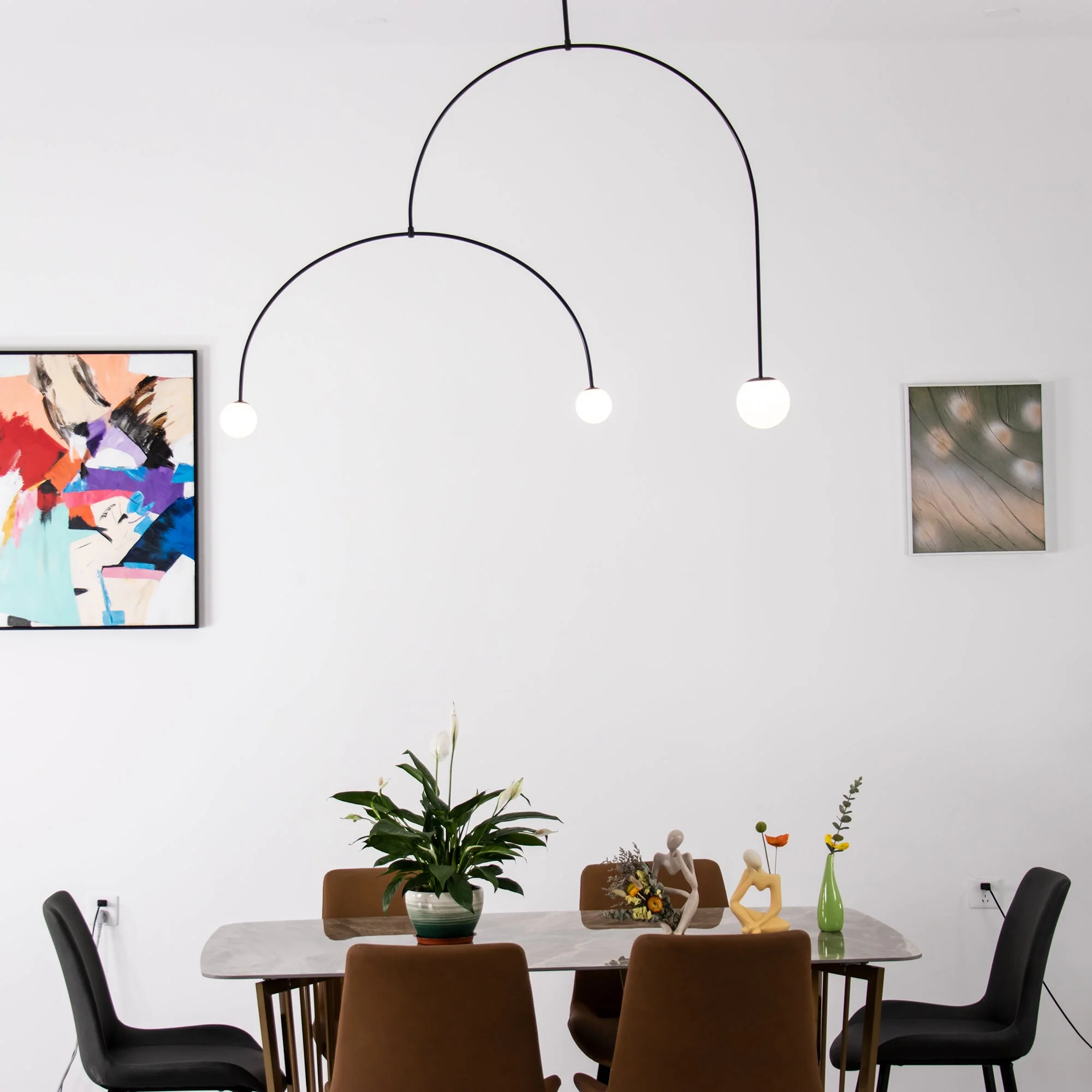 Люстра Mobile Chandelier - 3 подвеса, черный