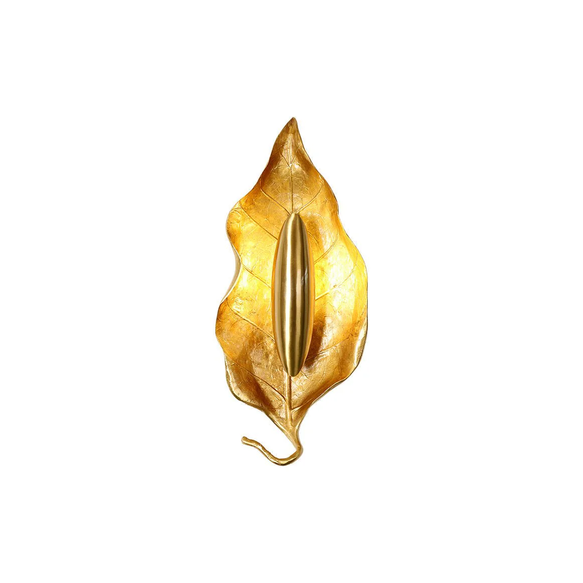 Настенный светильник Leaf - ∅14см x 30см, латунь