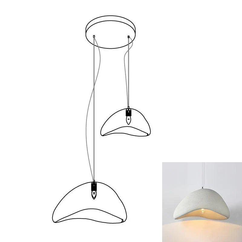 Люстра Khmara Halia Combination A - ∅40см x 22см + ∅60см x 33см, серый, длинное крепление