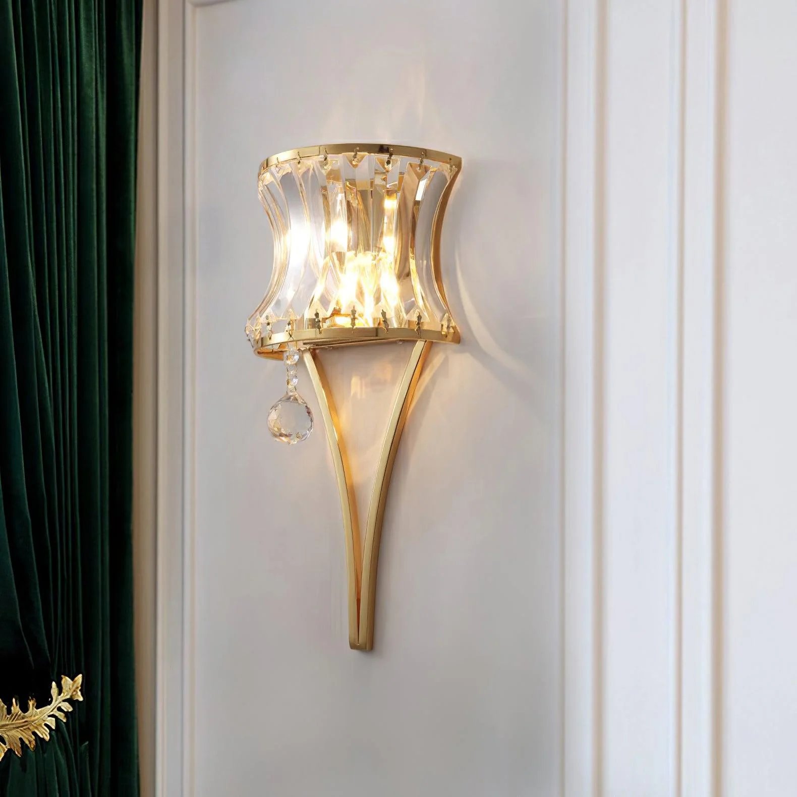 Fantania Wall Lamp - Set of 2 / Gold+Clear