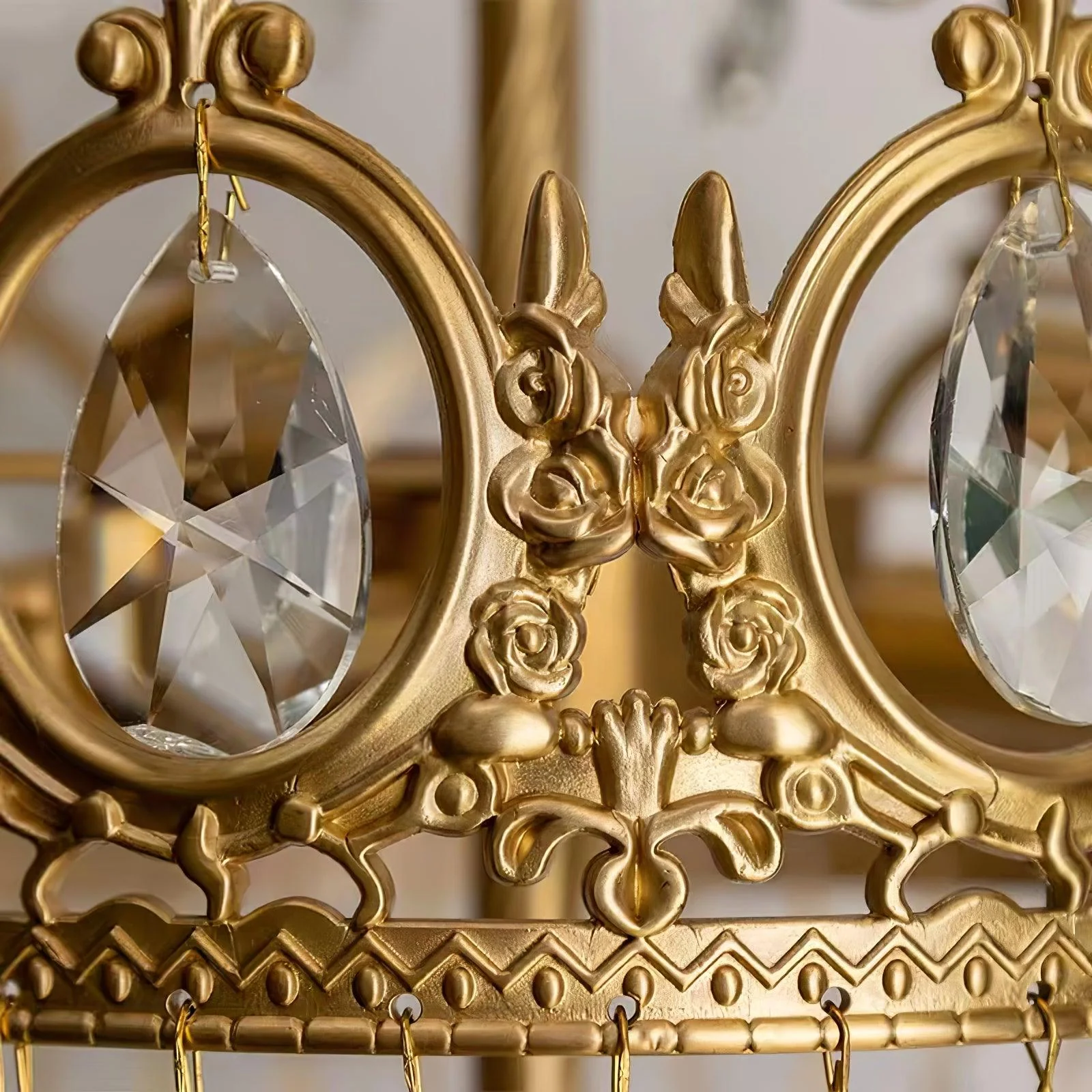 Настольный светильник Vintage Crystal - ∅20см x 45см, медное покрытие