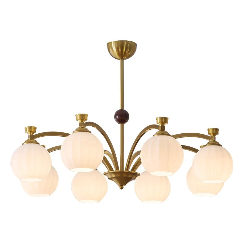 Люстра Thaddeus Radiance - 5 источников света ∅68см x 20см, золотой, белый