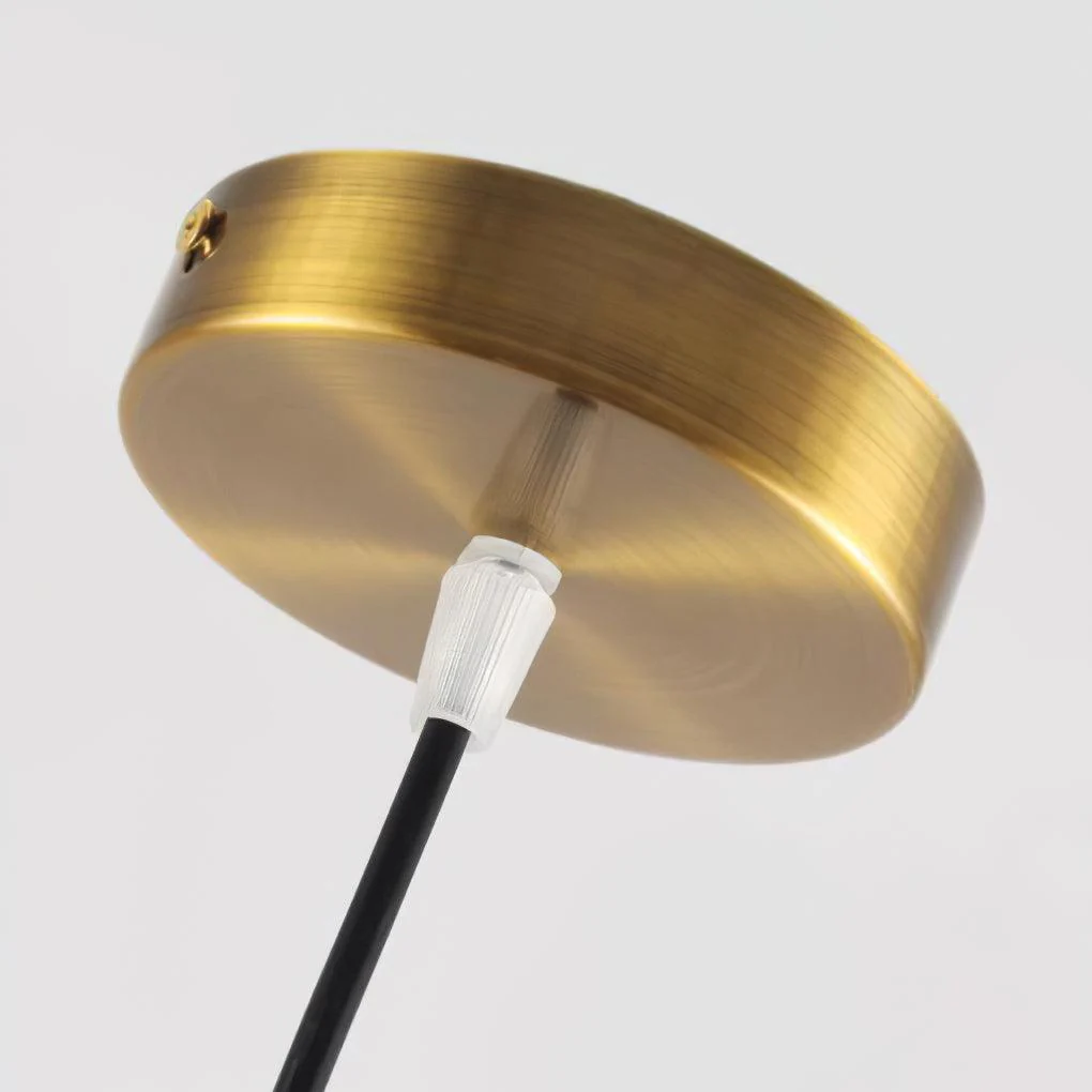 Подвесной светильник Flying Saucer Walnut - ∅30см x 15см, латунь, орех