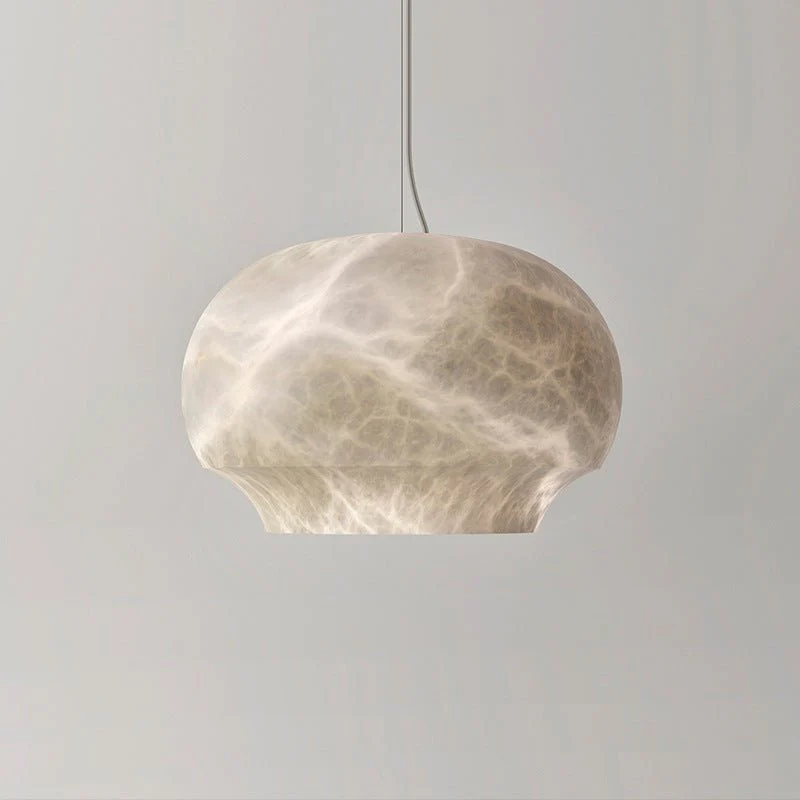 Подвесной светильник Camille Alabaster - ∅26см x 34см, белый, теплый свет