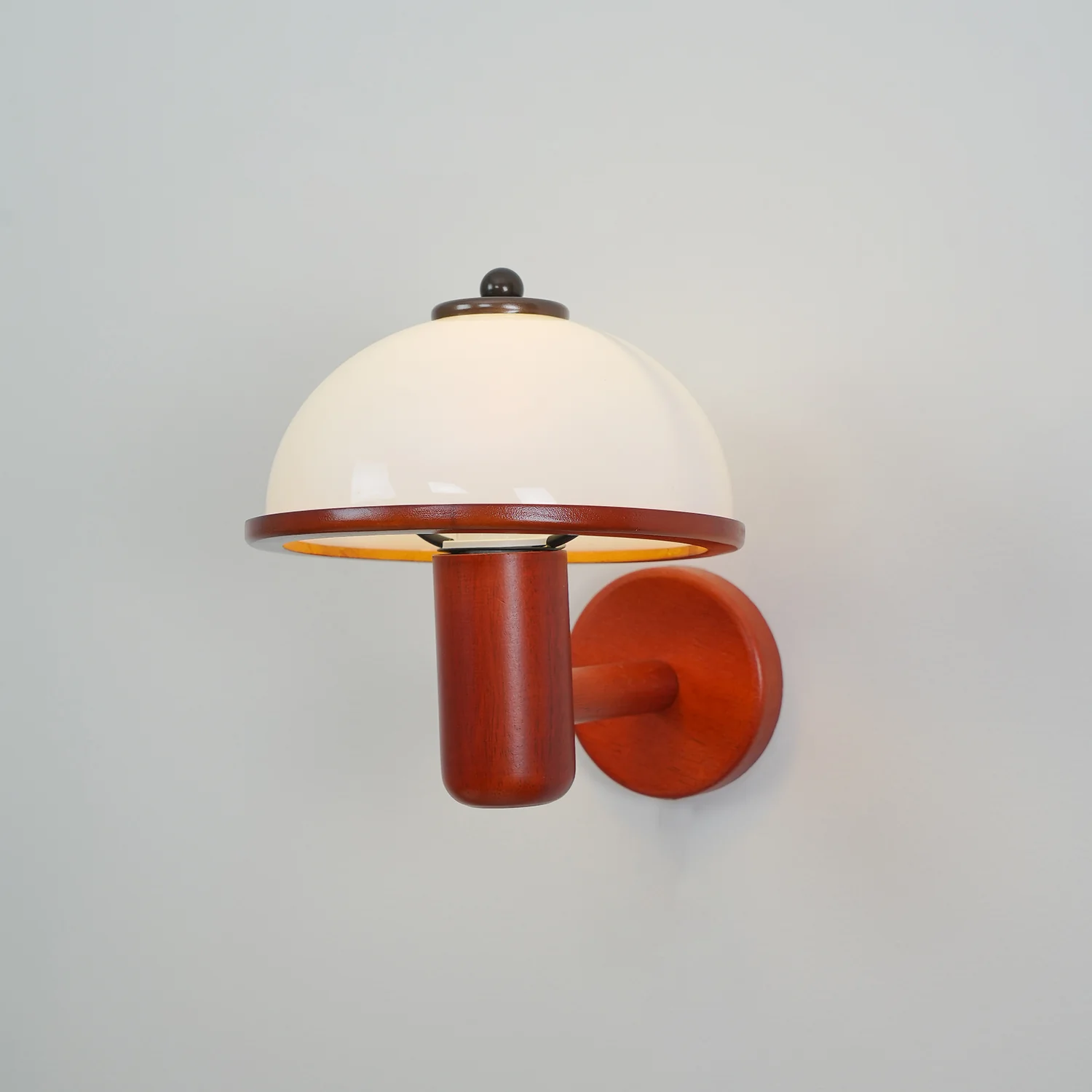 Настенный светильник Seren Mushroom - ∅20см x 28см, темный дуб