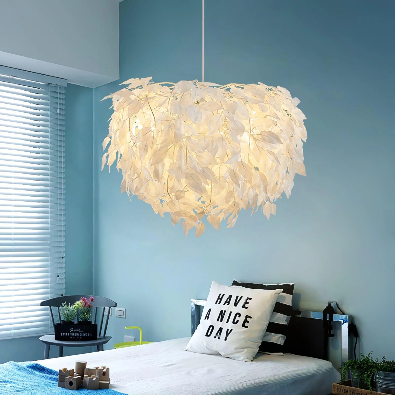 Подвесной светильник Edela Novelty - ∅60см x 45см, белый