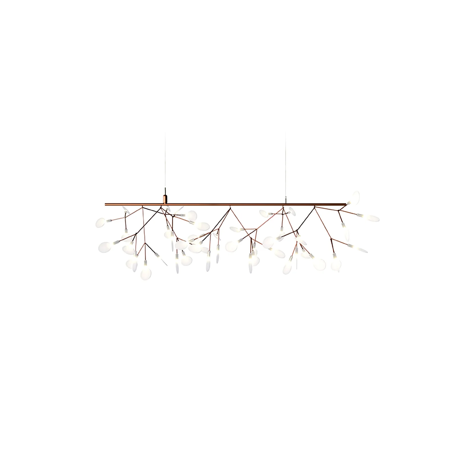 Люстра Rose Gold Firefly LED - 81 источник света ∅100см x 40см, розовое золото, холодный свет
