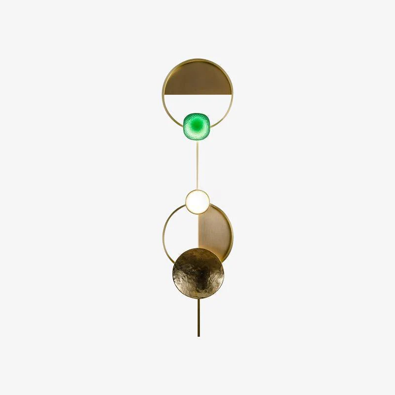 Gemstone Wall Lamp - W 25cm x H 98cm Set of 2 / Warm Light
