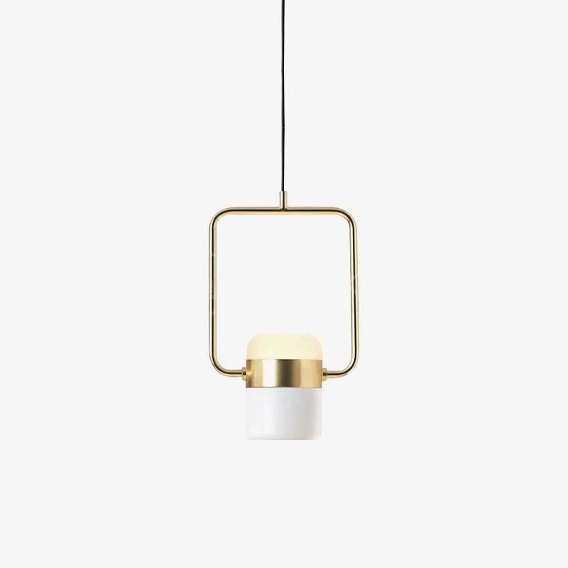 Подвесной светильник Adjustable Glass - горизонтальный: 18см x 11см, золотой, белый, холодный свет