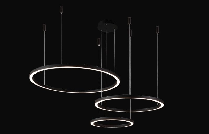 Люстра Crystal Lux FORTUNA FORTUNA SP158W LED D400+600+800 BLACK