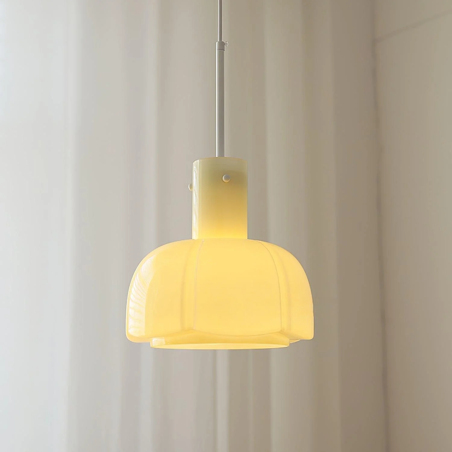 Подвесной светильник Lumina Petal Glass - ∅26см x 40см, коричневый