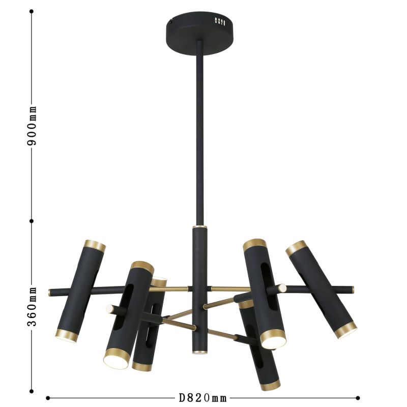 Люстра подвесная Duplex 2324-12P