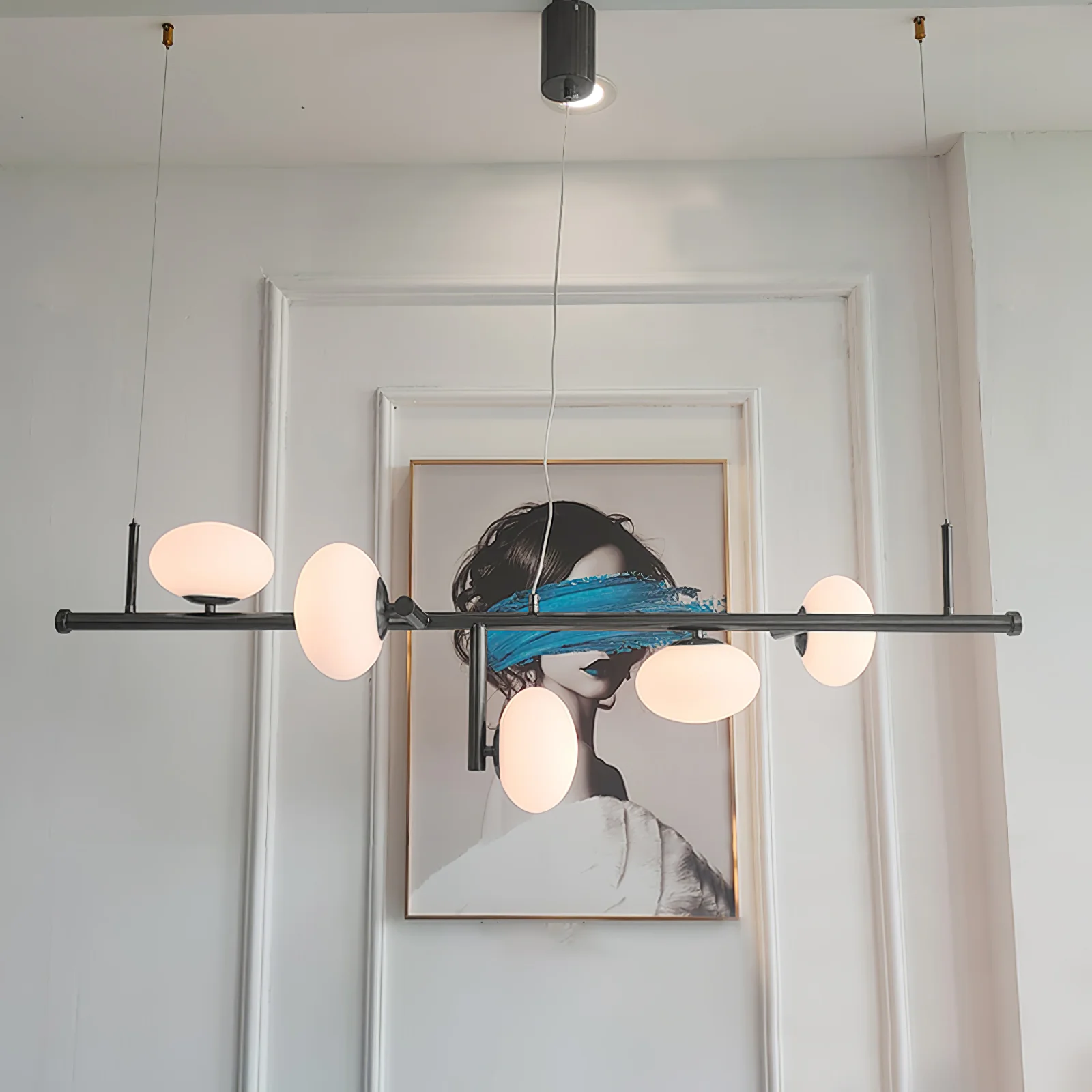 Люстра Sphere Balance - 6 плафонов, 150см x 47см x 36см, золотой