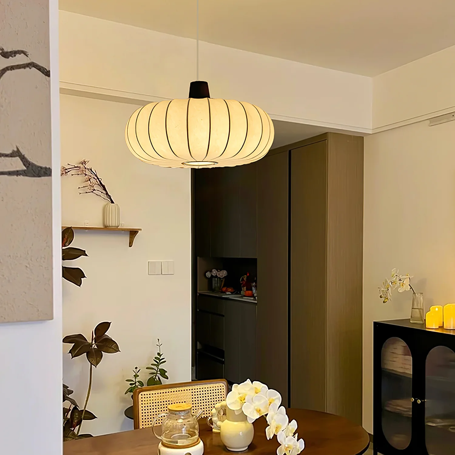 Подвесной светильник Silk Lantern - ∅50см x 30см, белый