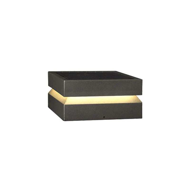 Уличный светильник Square Post Outdoor - модель A, проводная версия, 30см x 30см x 15см, тёплый свет