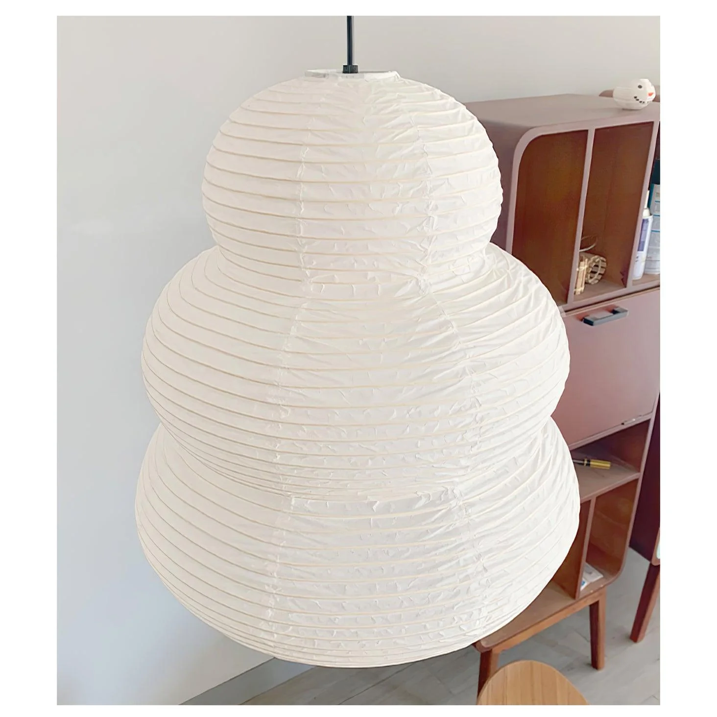 Подвесной светильник Rice Paper 24N - ∅40см x 50см, белый