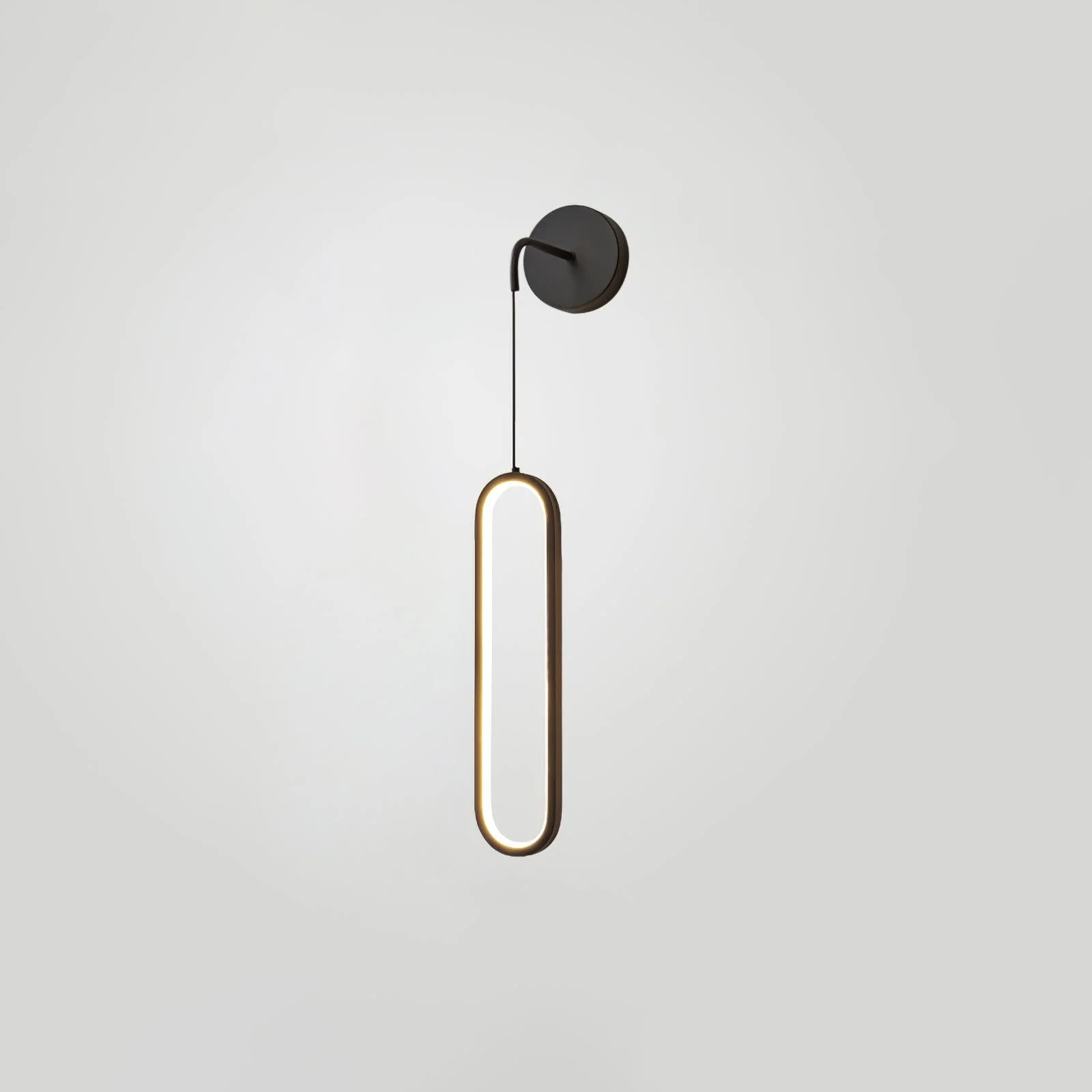 Настенный светильник Oval LED Brass - ∅9см x 68см, золотой, 3000-6500К