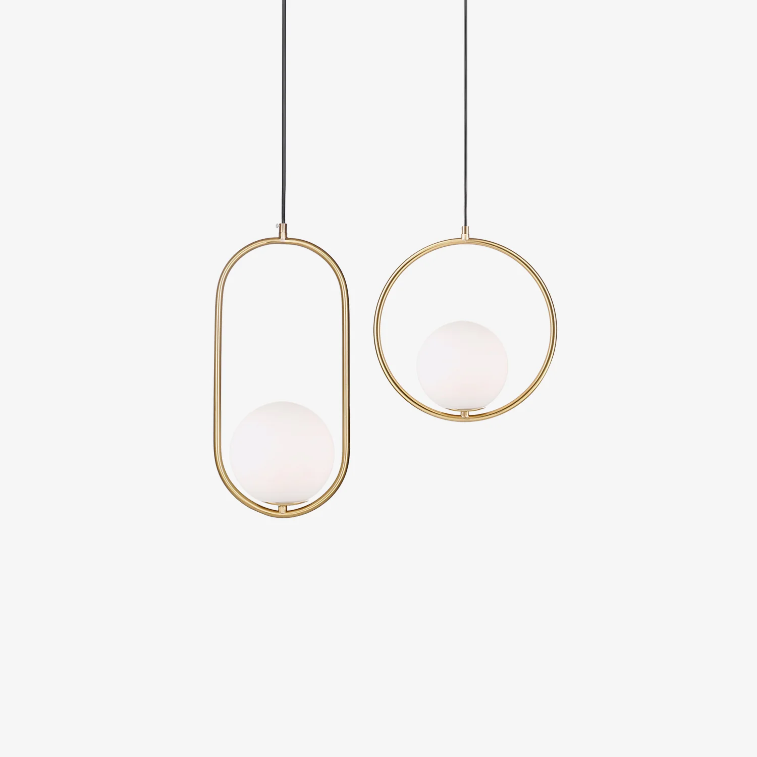 Подвесной светильник Mila Brass - ∅35см, серебряный