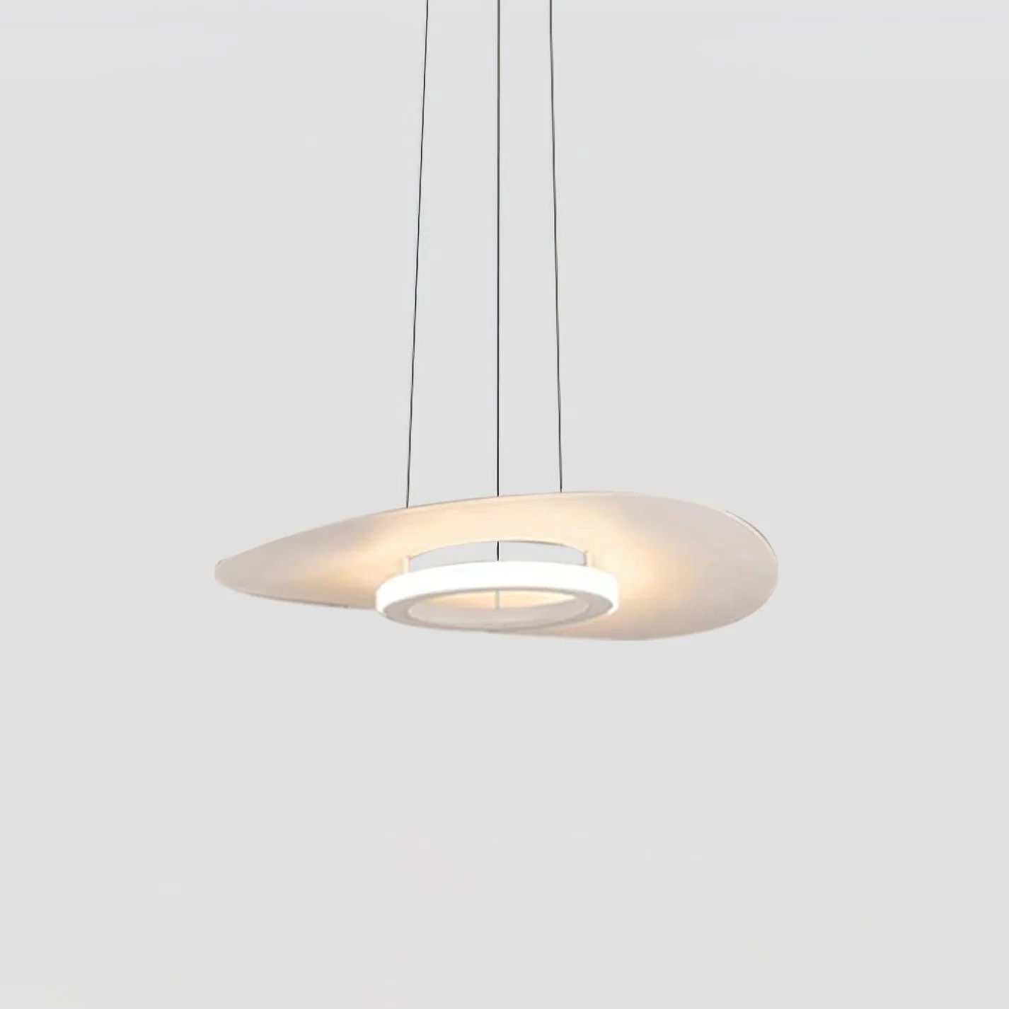 Подвесной светильник UFO LED - ∅60см x 150см, черный, теплый свет
