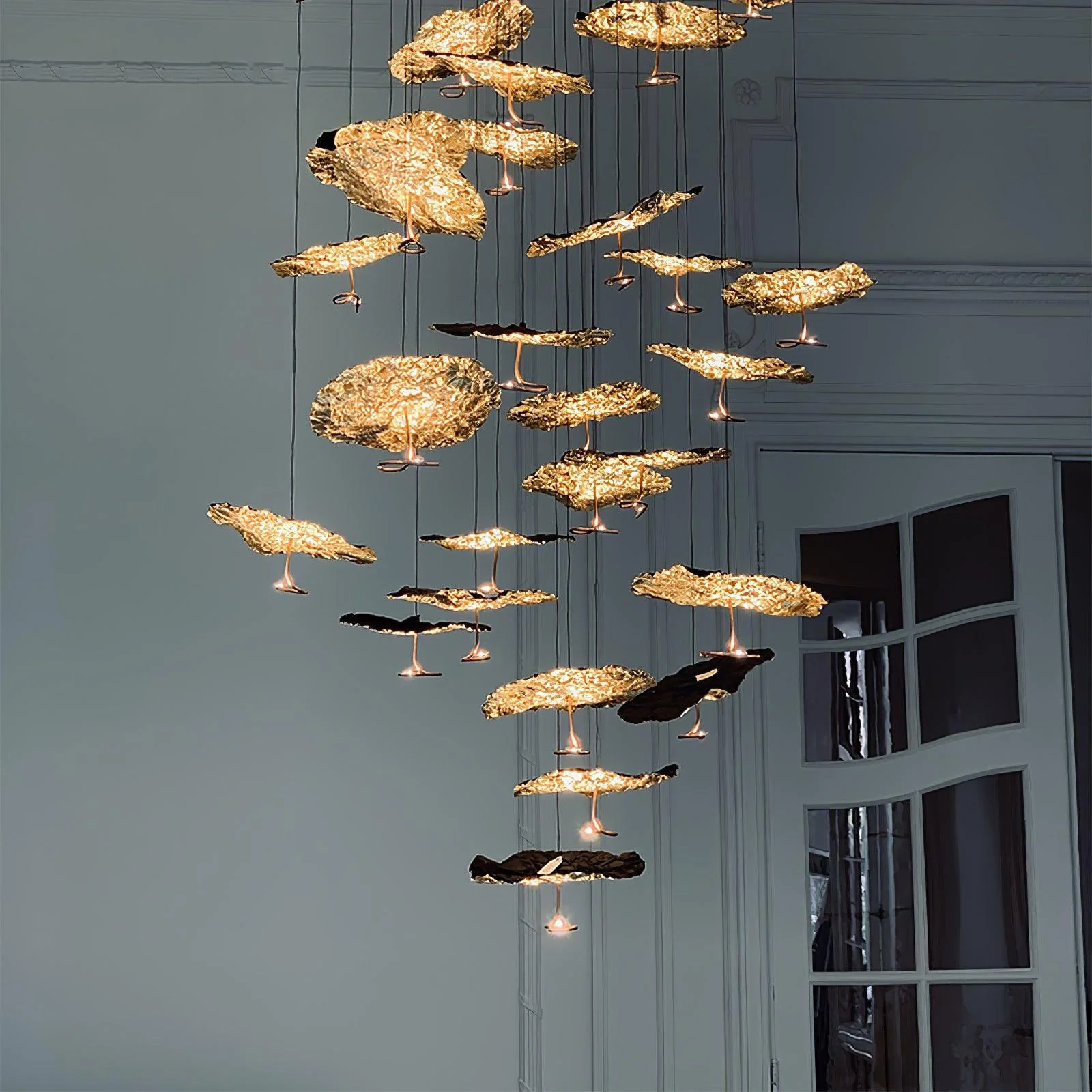 Люстра Brass Aviary Constellation - 1 подвес ∅25см х 15см, латунь, черный, теплый свет