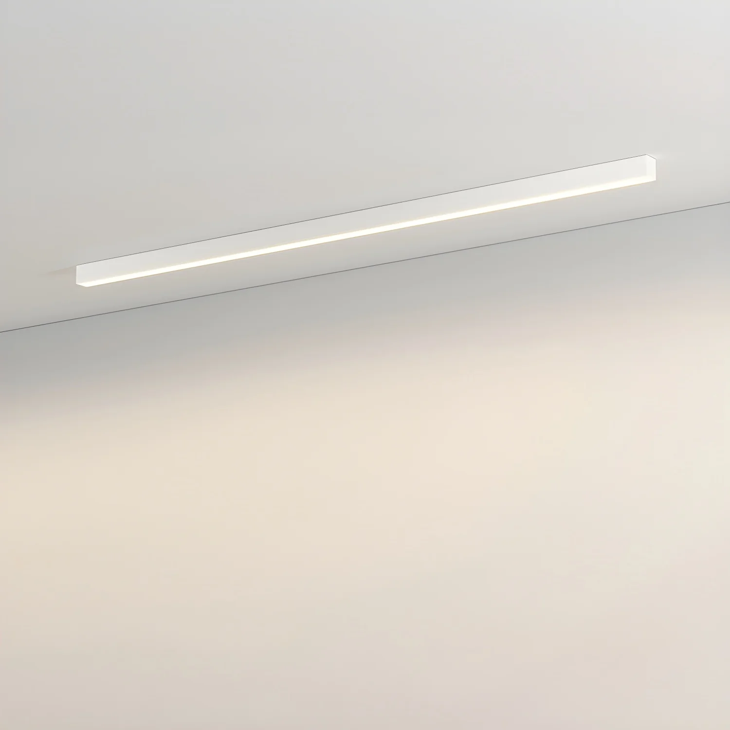Потолочный светильник Ultra Slim Linear - 100см x 5см, черный, теплый свет
