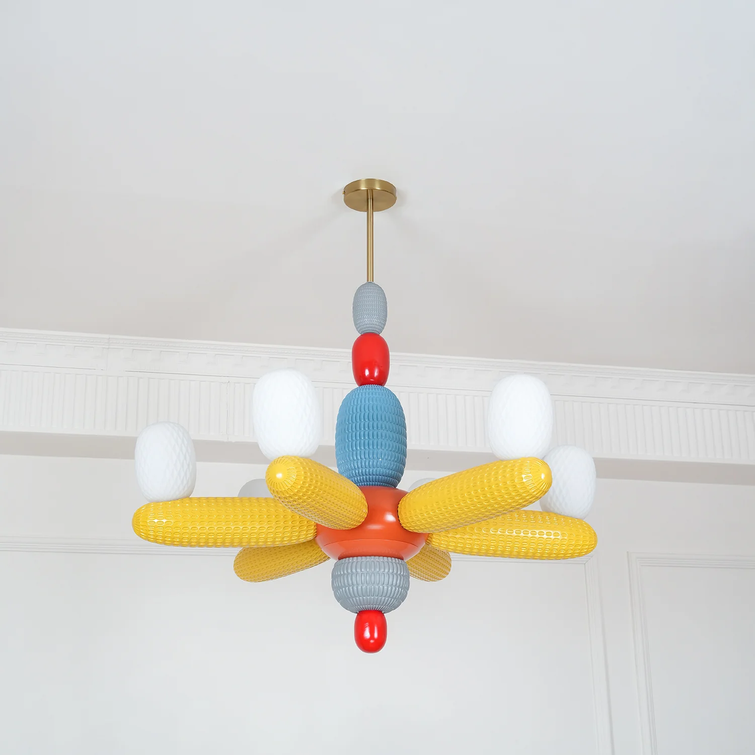 Люстра Balloons - ∅96см x 80см, синий, разноцветный, теплый свет