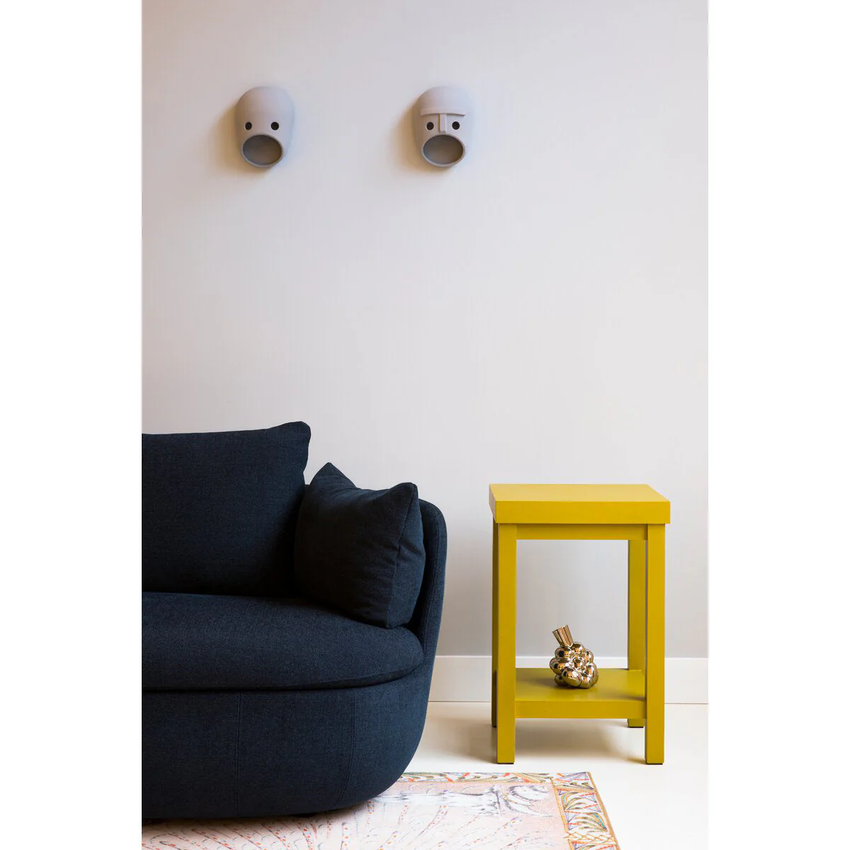 Mask Wall Light - Glen ∅ 7.1″ x H 8.7″ Set of 2 / Light Grey