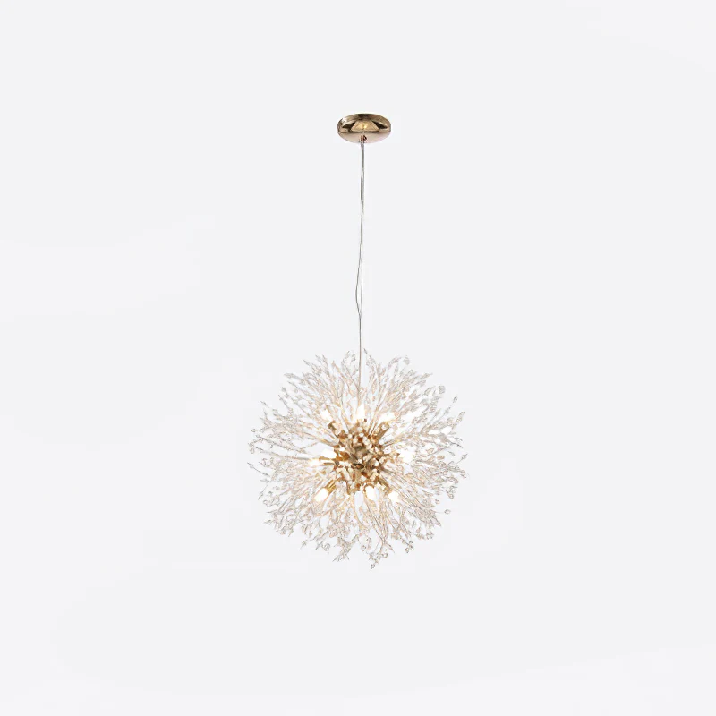 Люстра Crystal Dandelion - 12 плафонов ∅55см, хром