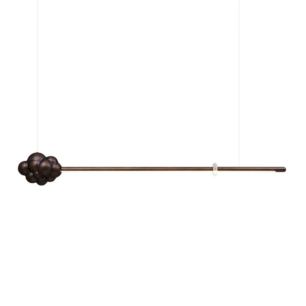 Люстра Cloud Stick - 145см x 20см, дерево, теплый свет
