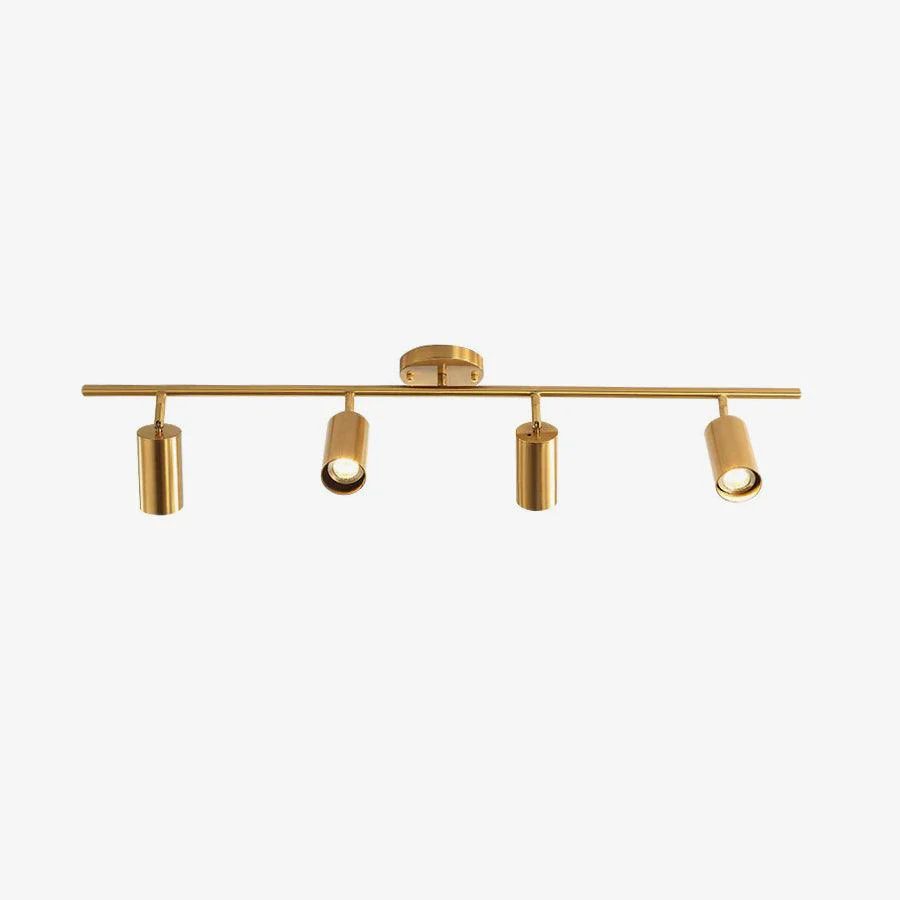 Потолочный светильник Cylinder Brass Series - 4 источника света ∅85см х 17см, латунь