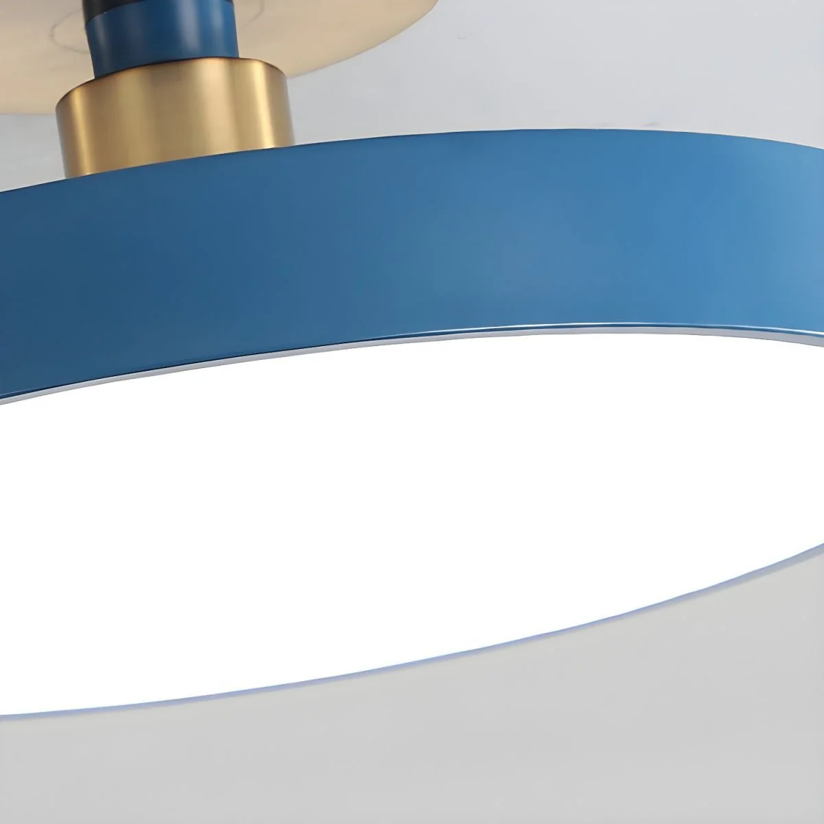 Потолочный светильник Isla Flush Mount - ∅30см x 13см, черный, теплый свет