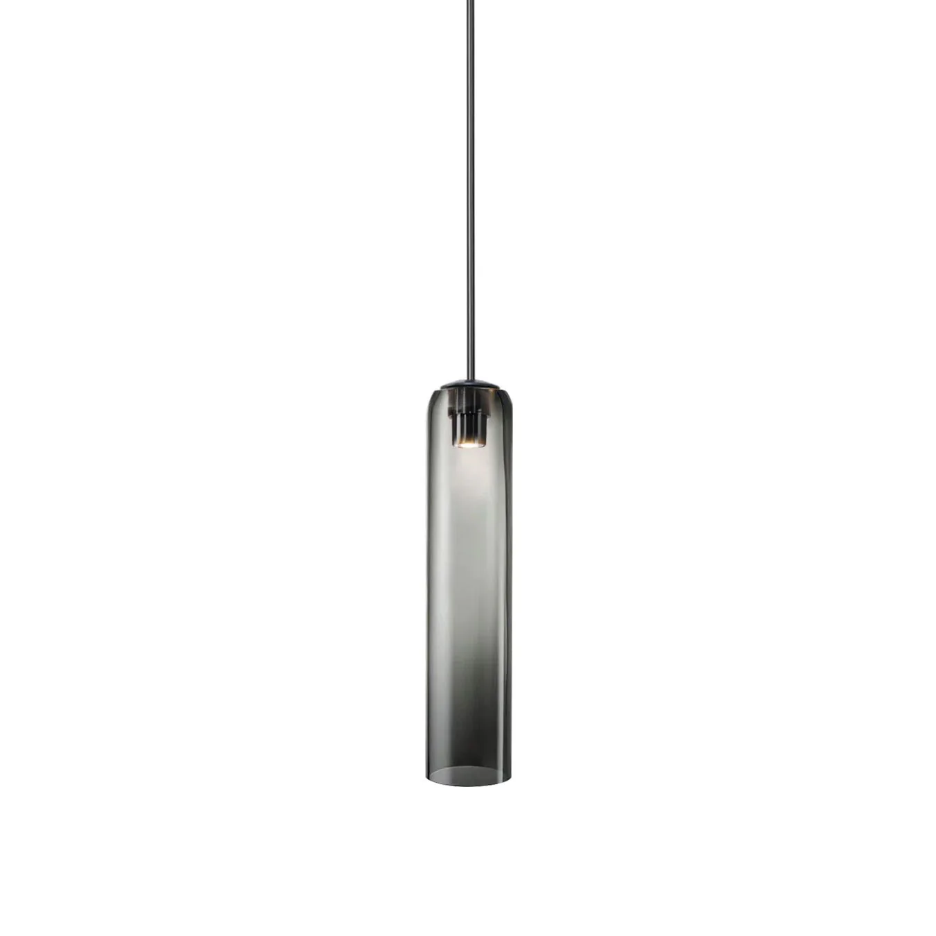 Подвесной светильник Long Tube Glass - ∅10см x 120см, золотой, прозрачный