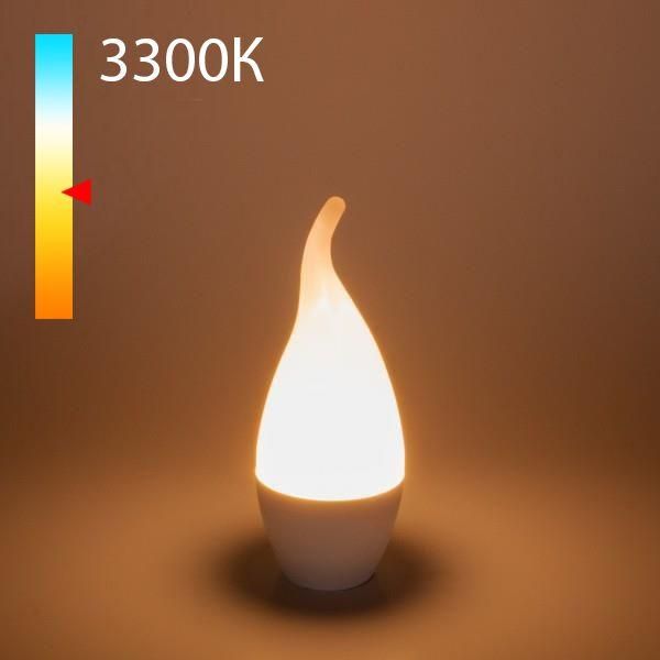 Светодиодная лампа Elektrostandart Свеча на ветру CA37 8W 3300K E14 BLE1431