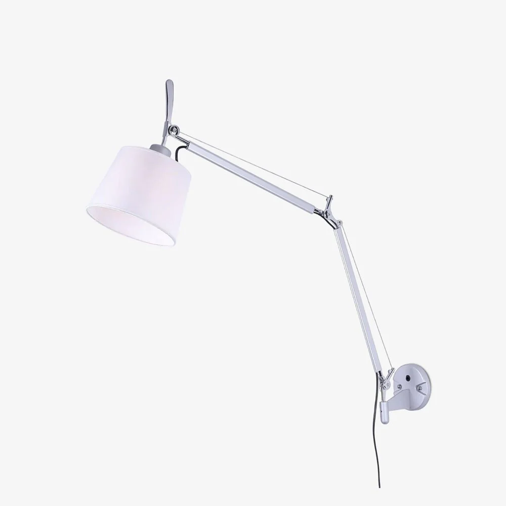 Настенный светильник Rocker Modern Design - ∅18см x 25см, серебряный, белый