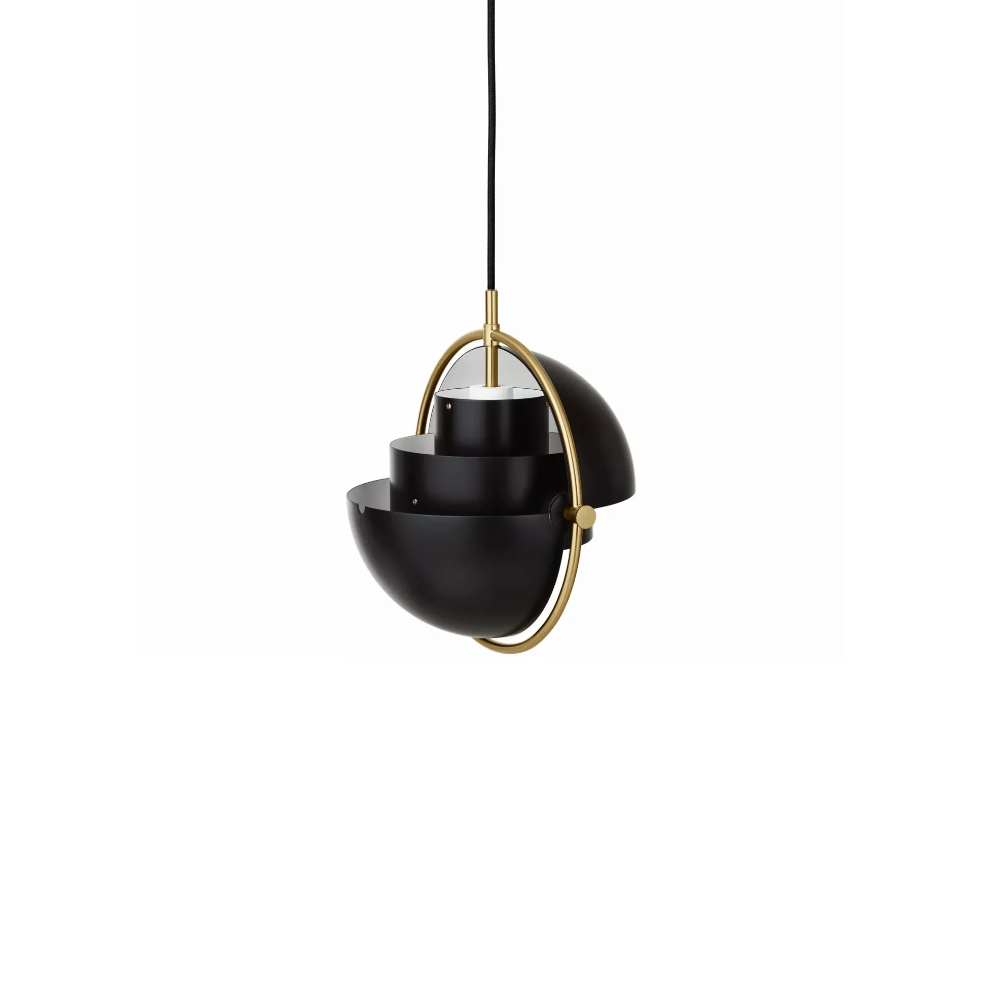 Подвесной светильник Deformed Ball - ∅38см x 38см, хром, белый