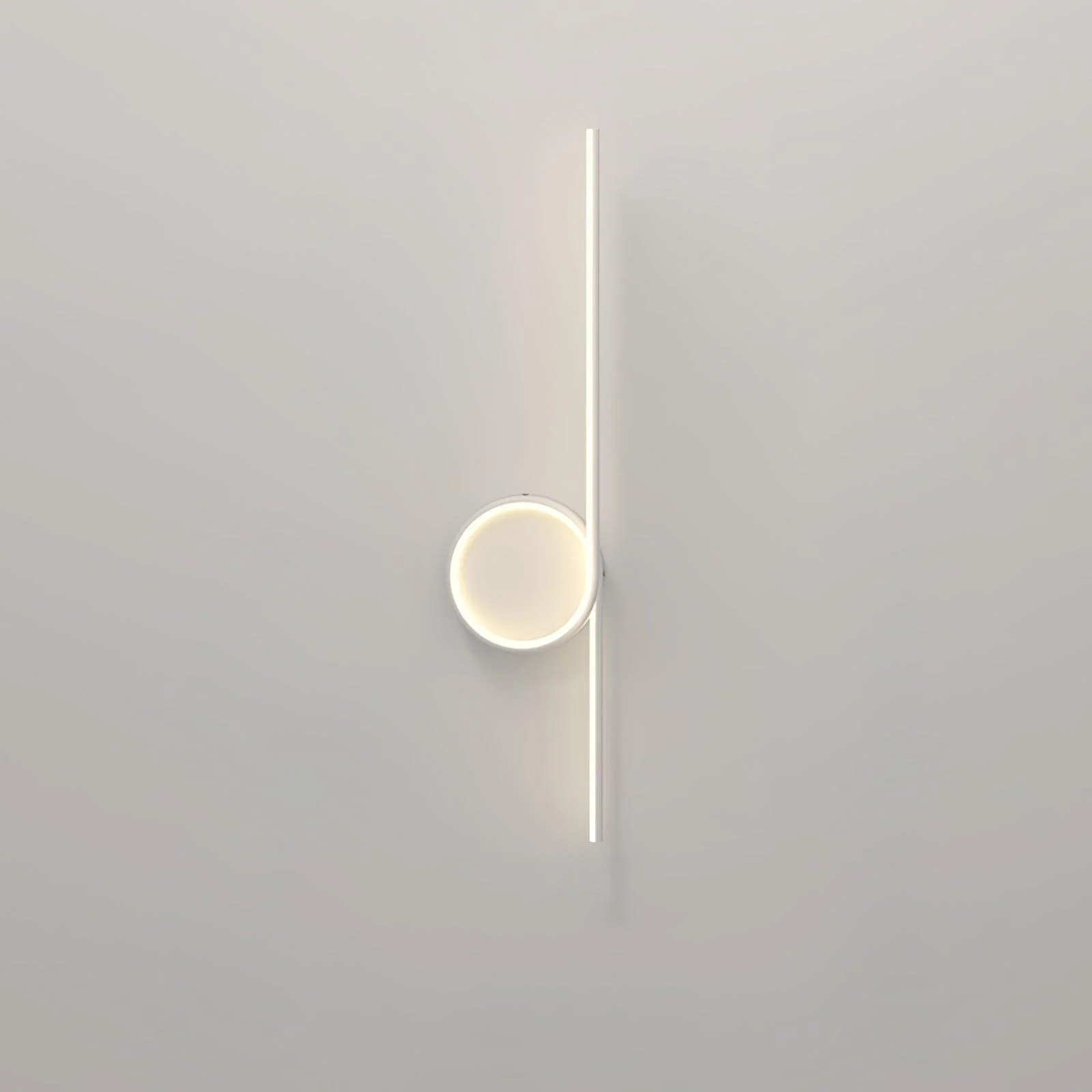 Rhythmic Line Wall Light - 1 ring ∅ 23.6″ x H 7.1″ / Dia 60cm x H 18cm Set of 2 / Black / Three-Color Changing Light