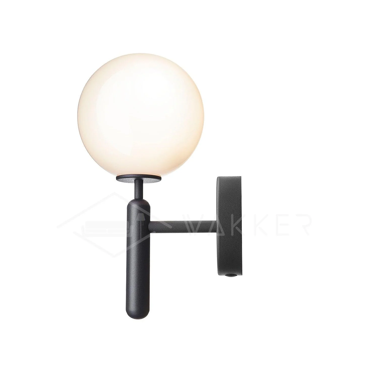 Nordica Wall Lamp - ∅ 5.9″ x H 13.4″ / Dia 15cm x H 34cm Set of 2 / Brass / White