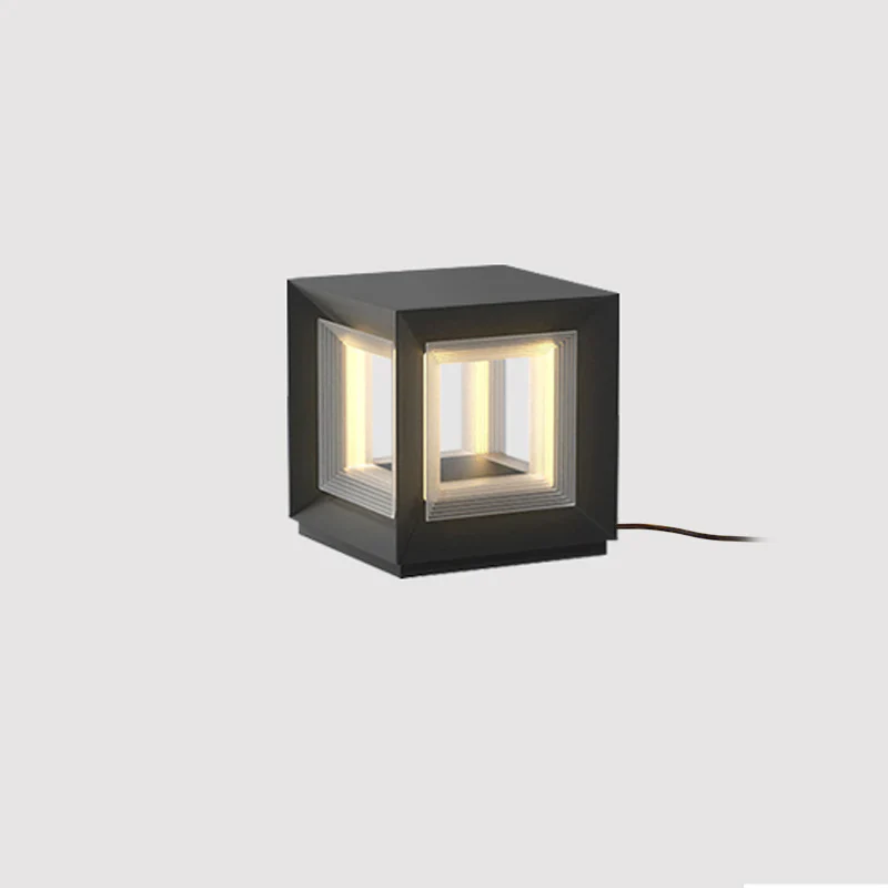 Уличный светильник Light Cube - модель A, проводная версия, 25см x 25см x 14см, теплый свет