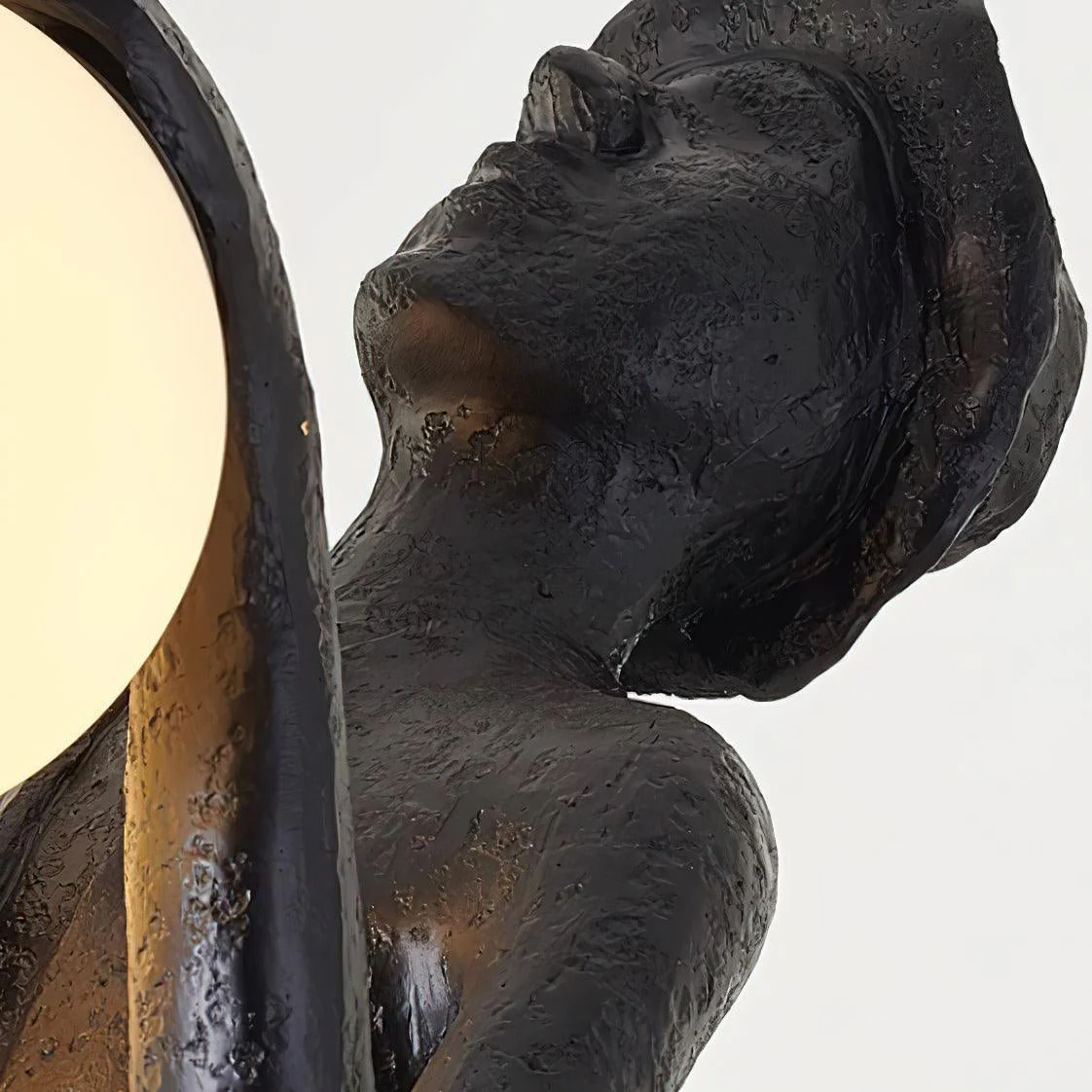 Торшер Gentleman Sculpture - ∅70см x 181см, черный, белый
